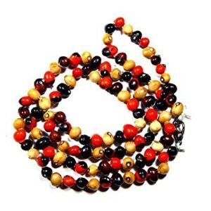 Red White and Black Gunja Old Traditional Way to Ward Off Evil's Eye, and Very Rare Collection by SoilMade - Pick Use - Make in India