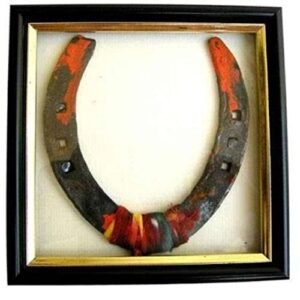 Real Cast Iron Horse Shoe/Kale Ghode Ki Naal, Medium, Black
