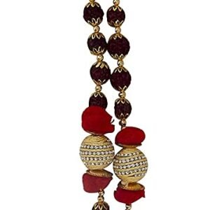 Rudraksha Bead Mala/Garland for God/Puja/Decoration, Photos Size 21 Inch and Thread (Brown)