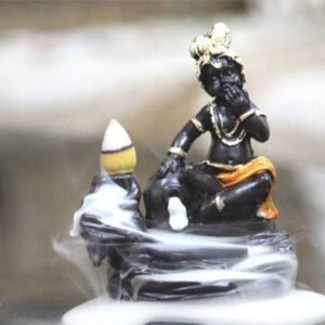 Lord Laddu Gopal Smoke Fountain Backflow Cone Incense Holder Showpiece for Living Room | Showpiece for Bedroom | Statue for Car | Decorative Items for Rooms in Showpieces & Figurines Decorative Showpiece - 12 cm