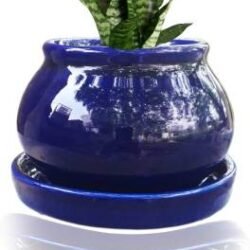 Ceramic Handi tabletop without plant for indoor plants Plant Container Set  (Ceramic)