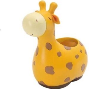 Resin Giraffe Succulent Planter Pots Flower Pot Creative Animal Home and Garden Décor Plant Container Set  (Ceramic)